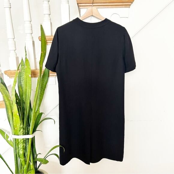 Rag & Bone Aiden Black T-Shirt Dress Short Sleeves Crewneck Stretchy Size M - Picture 4 of 8